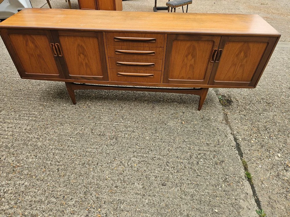 General antique glass gplan mid century ercol furniture