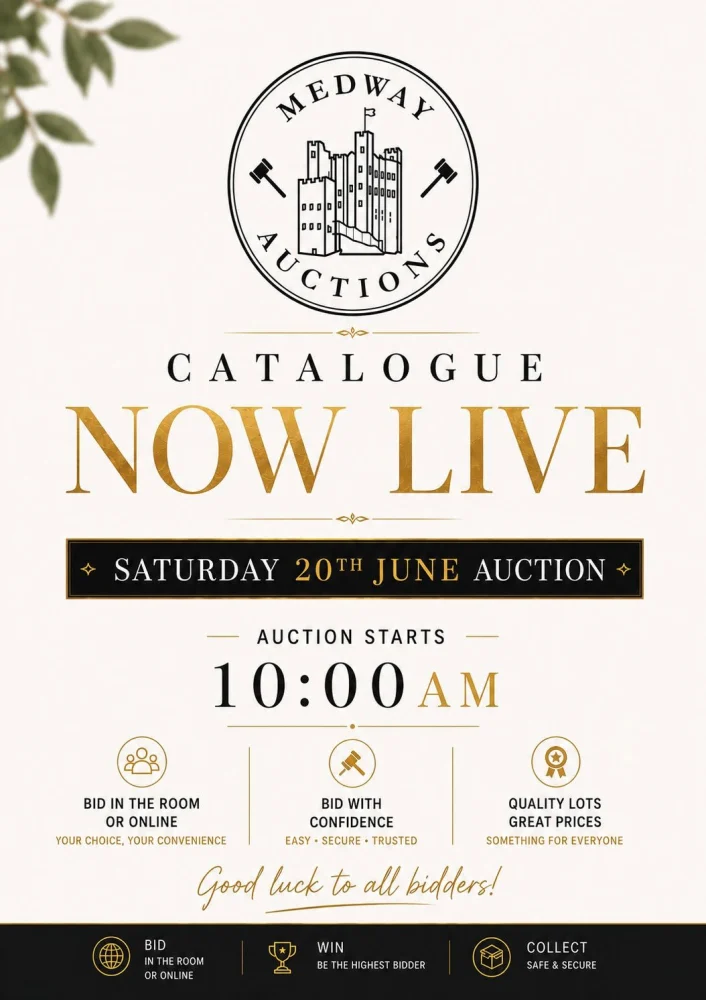 Live in Person and Online Vintage Antiques and Collectables Auction including Gold, Silver, Coins, Furniture, Militaria, Brassware, Cameras, Glass & More Plus a Large Toy Section to Finish.