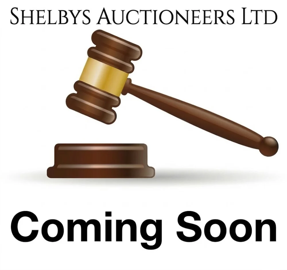 online auction of furniture and collectables with paper crafting items