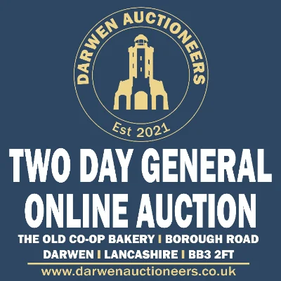 2 DAY GENERAL AUCTION MON/TUES 5pm 20%+Vat On HAMMER £1 MINIMUM