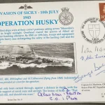 Military Autograph Auction RAF WW2 fighter, Bomber aces, Aviation flown covers, Navy — image 3