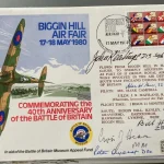 Autograph Auction RAF Military Space WW2 fighter, Bomber aces, Aviation flown covers, Navy — image 10