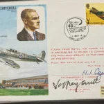 Military Autograph Auction RAF WW2 fighter, Bomber aces, Aviation flown covers, Navy — image 21