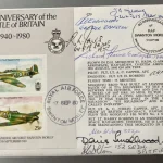 Autograph Auction RAF Military Space WW2 fighter, Bomber aces, Aviation flown covers, Navy — image 1