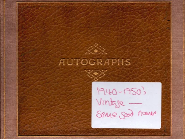 Autograph auction Football, Space, TV/Film, Military, Historic photos, covers and books.