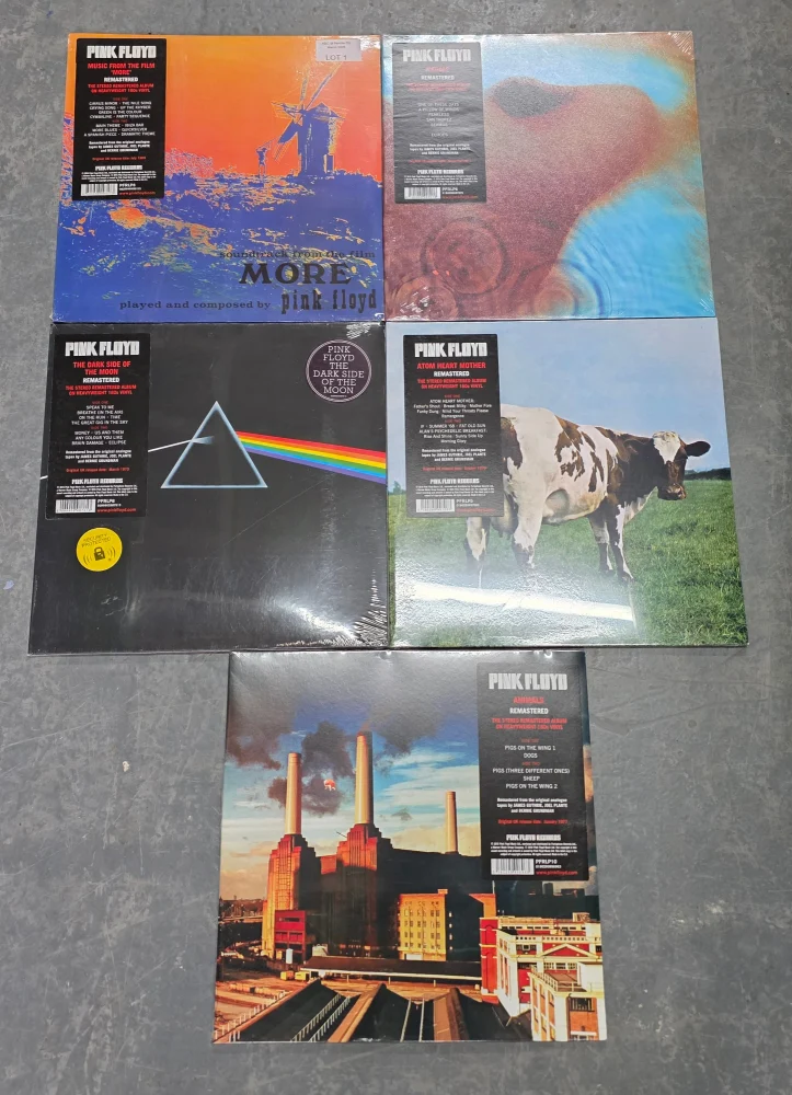 Live Auction of Vinyl Records – Large Selection of The Beatles, Pink Floyd, Rock, Punk, Blues, CD’s, Cassettes & Musi…