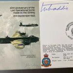 Autograph Auction RAF Military Space WW2 fighter, Bomber aces, Aviation flown covers, Navy — image 14