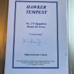 Autograph auction Military WW2 Bomber Command Fighter Aces Battle of Britain — image 2