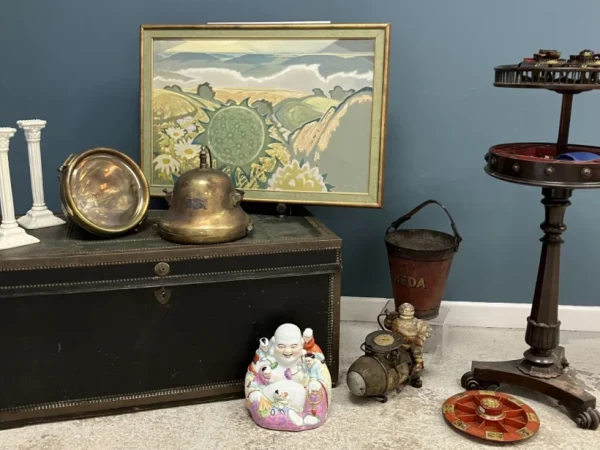 Antique, Vintage & Modern Interiors – 13th August also including Silver, Jewellery, Gold, as well as Garden items, etc.