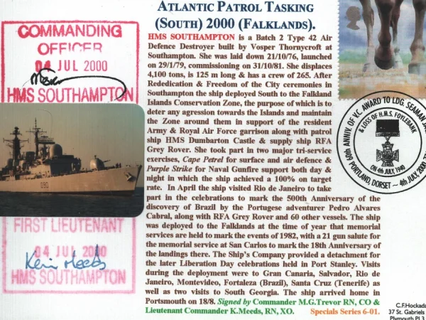 LIVE SIGNED FDC, STAMPS, NAVY AND MILITARY