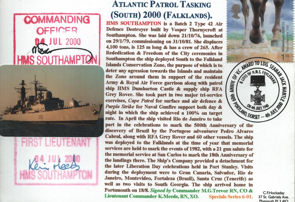 LIVE SIGNED FDC, STAMPS, NAVY AND MILITARY