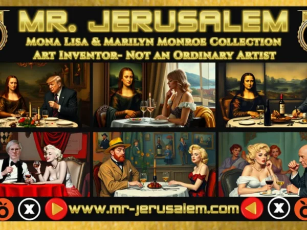 MR.JERUSALEM, Originals, Mix Media Edition, Museum Masterpiece, Signed, Numbered,
