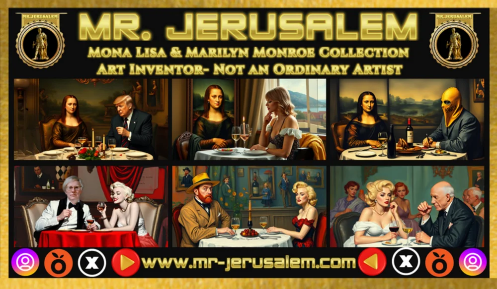 MR.JERUSALEM, Originals, Mix Media Edition, Museum Masterpiece, Signed, Numbered,