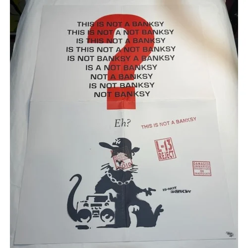 Timed Urban Street Art Auction – STOT21stCPlanB – This is Not a Banksy, Jimmy Cauty, Harry Adams, Sickboy, Billy Childish & More