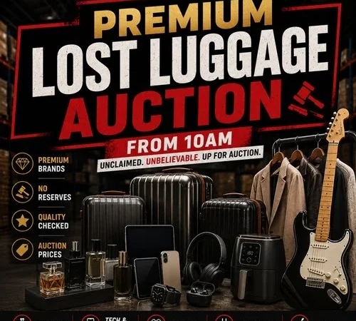 Unclaimed Goods & Lost Luggage from UK & International Transport Networks
