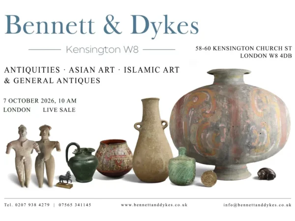Antiquities, Asian Art, lslamic and General Antiques Live Sale