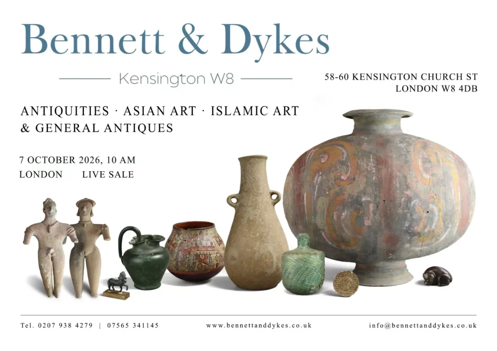 Antiquities, Asian Art, lslamic and General Antiques Live Sale