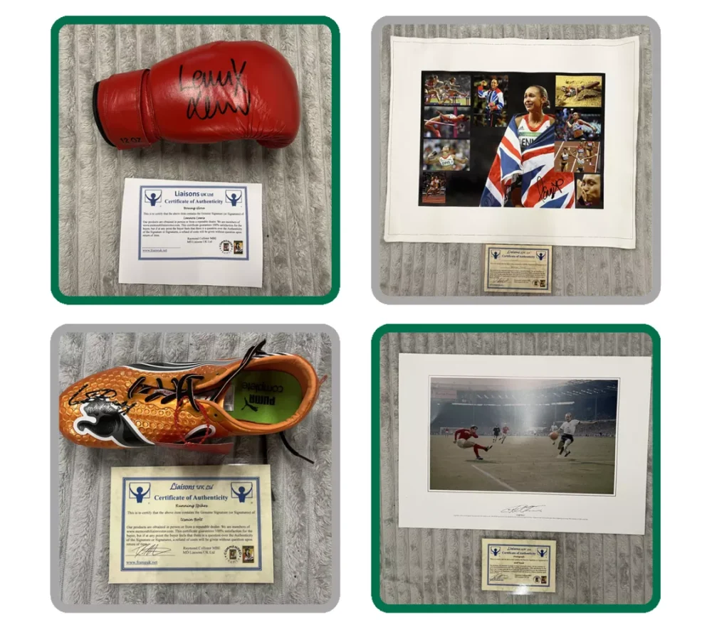 Framed & Signed Sporting Memorabilia, Football Legends, Rugby Legends, UFC Legends, Eric Cantona, Mo Farah, Eusebio AND MUCH MORE!