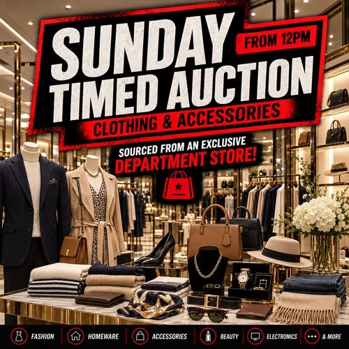 New Clothing & Accessories Sourced From an Exclusive Department Store