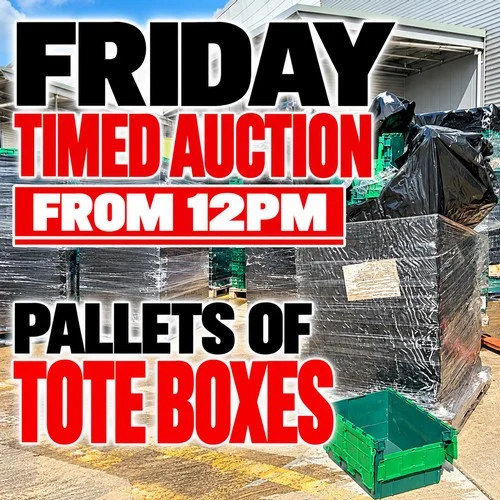 Over 740 Tote Boxes to be Sold in Bulk