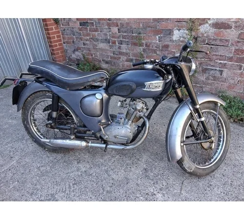 Triumph T20 Cub 198cc Motor Cycle. Registered 10th February 1960. Silverware, Large Qty of Furniture, Large Qty of Books, Tools, Jewellery & Silver Watercolours & Paintings