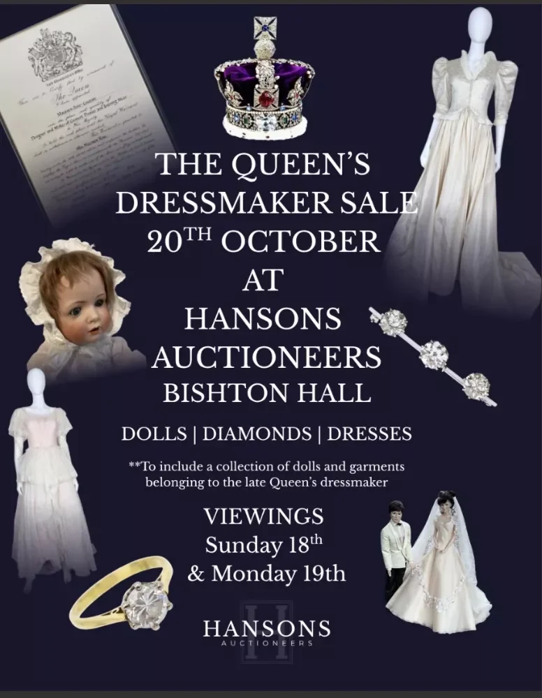Bishton Hall : The Queens Dressmaker: Antique Fine Textiles Jewellery & Dolls