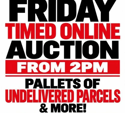 Friday: Pallets of Mixed Goods, Sourced from the Courier Network (Collection Now from Guildford Saleroom)