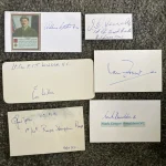 Autograph Auction WW2, Dambusters, Battle of Britain aces, Space, Sport, Historic, Concorde, SOE, TV FDCs Coin covers — image 1