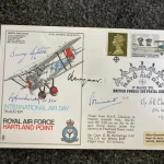 Autograph Auction WW2, Dambusters, Battle of Britain aces, Space, Sport, Historic, Concorde, SOE, TV FDCs Coin covers — image 20